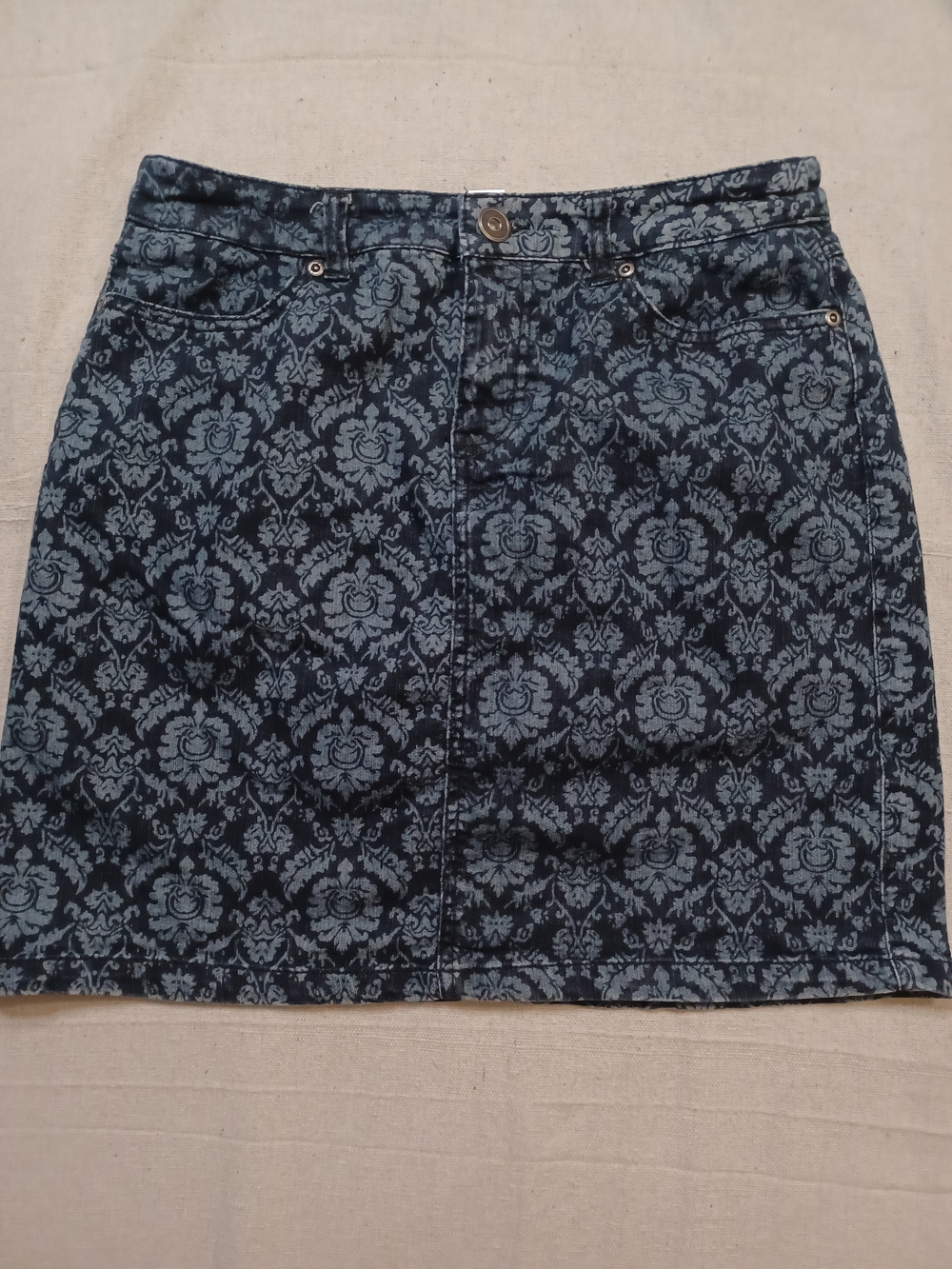 Christopher & Banks Patterned Mini Skirt With Inner Lining Women's Size 4